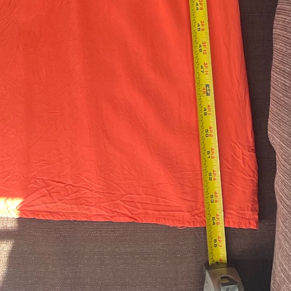 Flying Tomato Topical Orange Maxi Dress Size Small Embroidered Lined Cruise - Picture 8 of 11